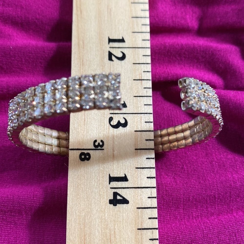 Premier Rhinestone Cuff Bracelet - Picture 4 of 7